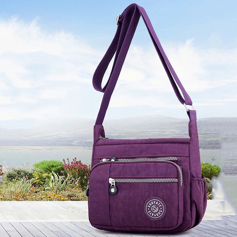 Women's Messenger Bag Large Capacity Crossbody Nylon Handbag
