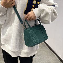 Women's Mini Corduroy Shoulder Bag Casual Purse