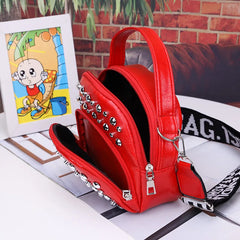 Women's Mini Crossbody Bag PU Leather Shoulder Bag Girl Shopper Purse