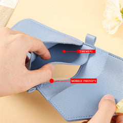 Women's Mini Transparent Phone Wallet Crossbody Bag Clutch Purse