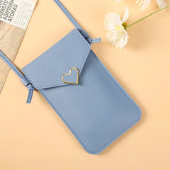 Women's Mini Transparent Phone Wallet Crossbody Bag Clutch Purse