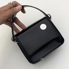 Women's Leather Mini Purse Flap Shoulder Messenger Bag