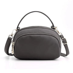 Vintage Lightweight Nylon Purse Solid Zipper Waterproof Flap Crossbody Bag