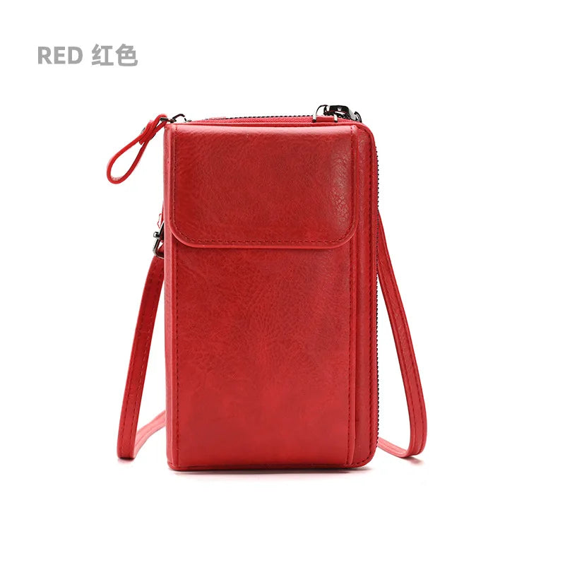 Waterproof Leather Mini Shoulder Bag - Women's Handbag