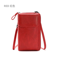Waterproof Leather Mini Shoulder Bag - Women's Handbag