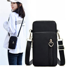 Women's Mini Shoulder Bag Oxford Waterproof Handbag Wrist Pouch Wallet
