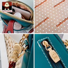 Women's Mini Shoulder Bags Leather Crossbody Bag with Cat Girls Phone Bag