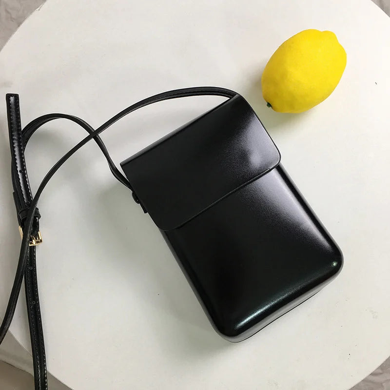Women's Crossbody Phone Bag Solid PU Storage Bag