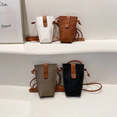 Women's Retro PU Leather Mini Crossbody Bag