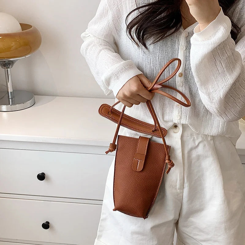 Women's Retro PU Leather Mini Crossbody Bag