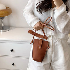 Women's Retro PU Leather Mini Crossbody Bag