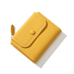 Women's Zipper Coin Purse Wallet For Girl PU Leather Short Wallet