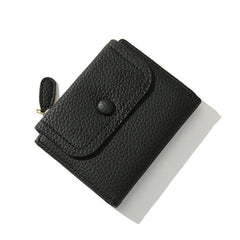 Women's Zipper Coin Purse Wallet For Girl PU Leather Short Wallet