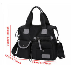 Women's Multi-pocket Shoulder Bag for Outdoor Travel Large Capacity Handbags