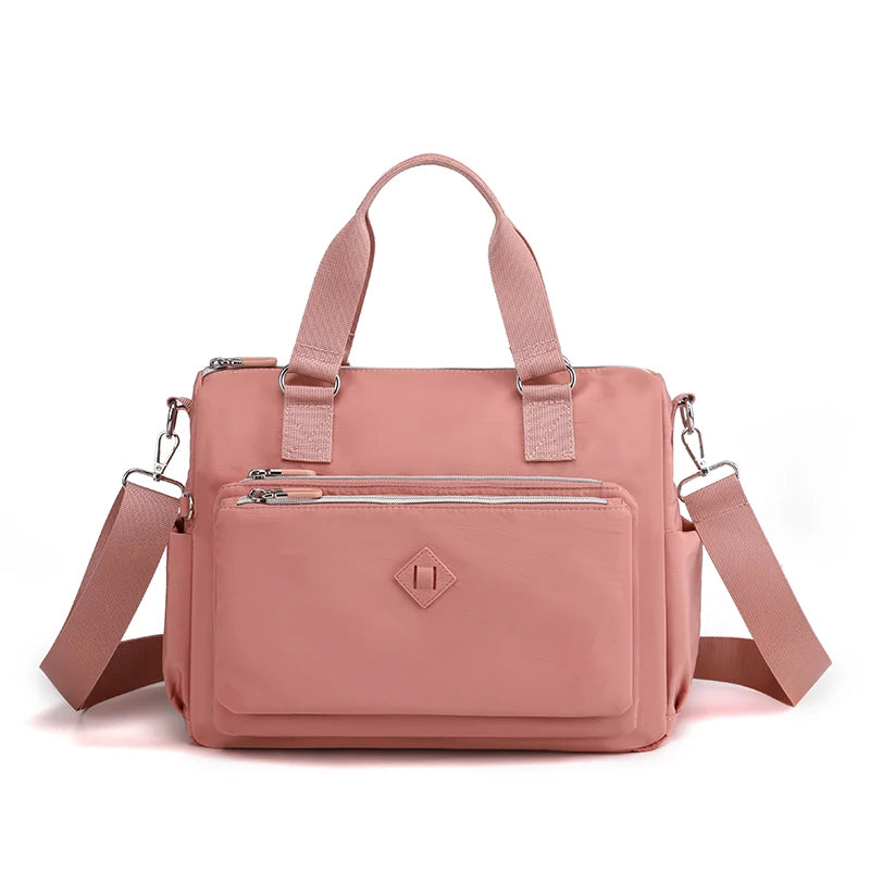 Waterproof Women Nylon Oxford Shoulder Bag Large Capacity Crossbody Messenger
