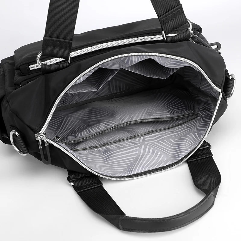 Waterproof Women Nylon Oxford Shoulder Bag Large Capacity Crossbody Messenger