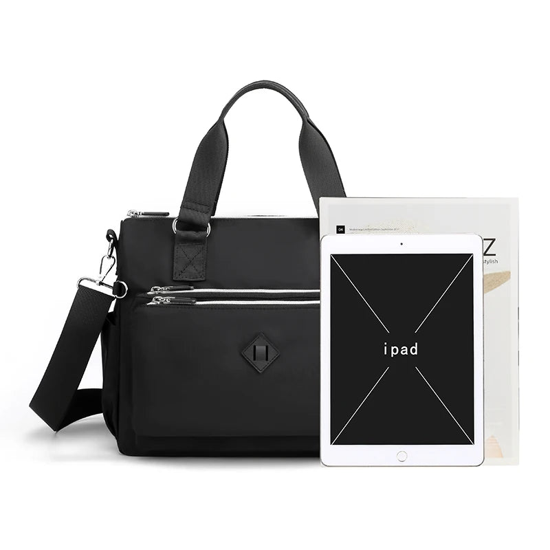 Waterproof Women Nylon Oxford Shoulder Bag Large Capacity Crossbody Messenger