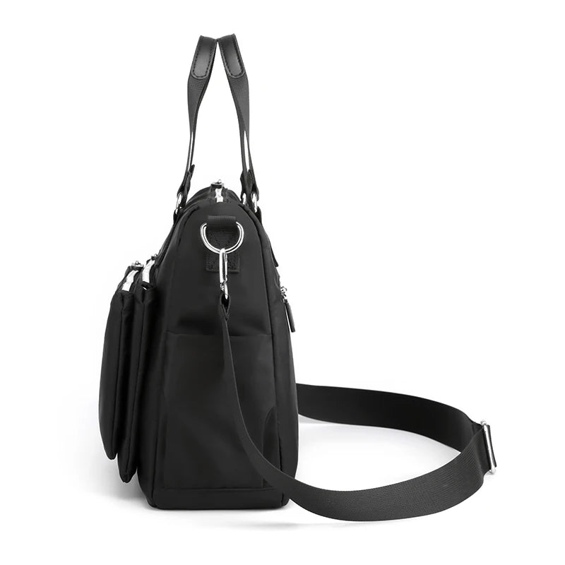 Waterproof Women Nylon Oxford Shoulder Bag Large Capacity Crossbody Messenger