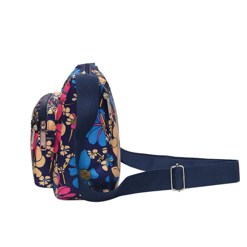 Women's Casual Messenger Bags Running Rivers and Lakes Street Stalls
