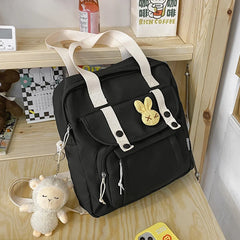 Women's Nylon Backpack Handbag School Bag Teen Girls Shoulder Bag