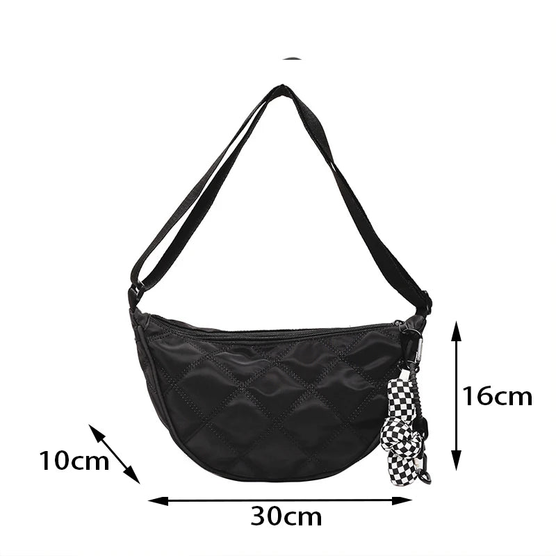 Women's Nylon Shoulder Bag Crossbody Chest Handbag Purse Travel Portable