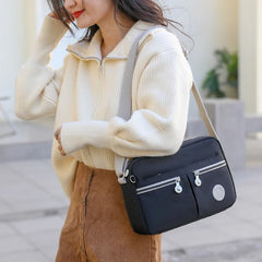 Women's Nylon Shoulder Bag Waterproof Crossbody Bag Large Capacity