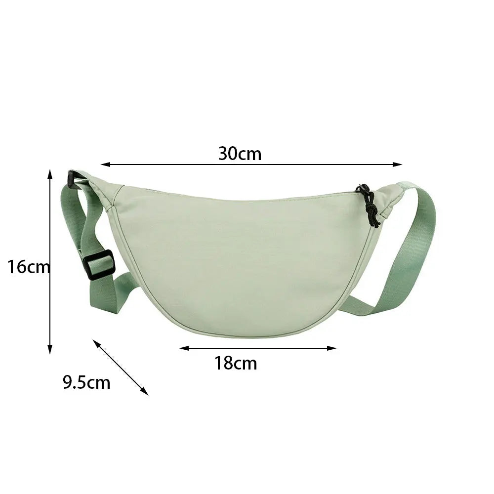 Nylon Sling Hobos Bag Large Capacity Crossbody Shoulder Travel Messenger Purse