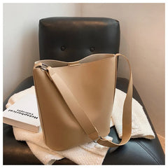 Women's One Shoulder Bags PU Leater Composite Bag Bucket Bag
