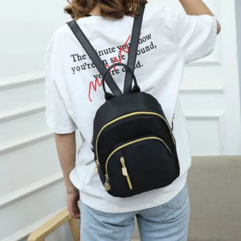 Women's Anti-theft Waterproof Nylon Backpack Travel Satchel Bags