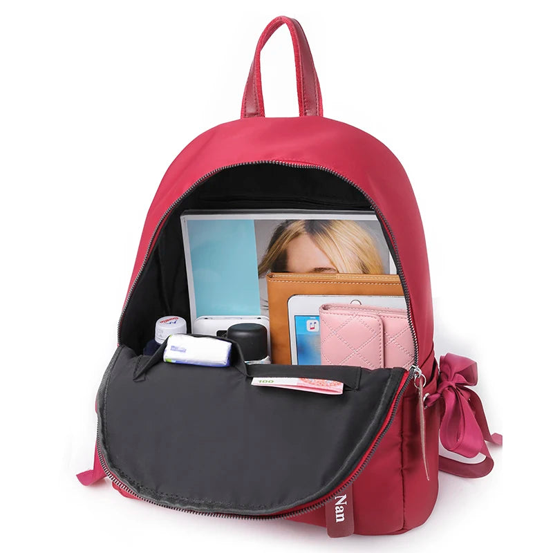 Girls High Waterproof School Bag Anti-theft Travel Rucksack