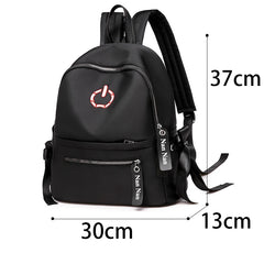 Girls High Waterproof School Bag Anti-theft Travel Rucksack
