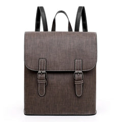 Women's PU Leather Backpack School Travel Rucksack Laptop Satchel