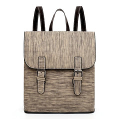 Women's PU Leather Backpack School Travel Rucksack Laptop Satchel