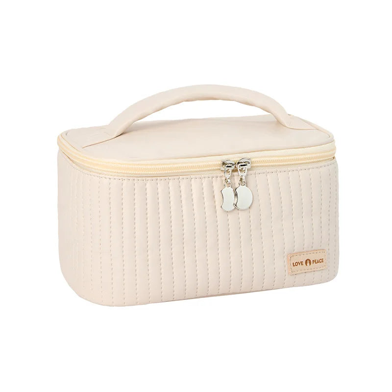 Women's PU Makeup Bag Travel Organizer Cosmetic Vanity Cases Beautician