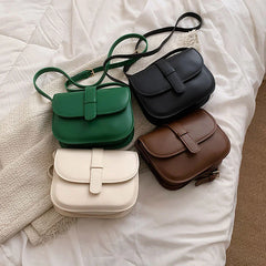 Women's PU Leather Saddle Bag & Wallet Green Winter Fashion