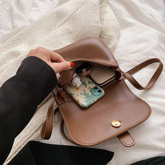 Women's PU Leather Saddle Bag & Wallet Green Winter Fashion