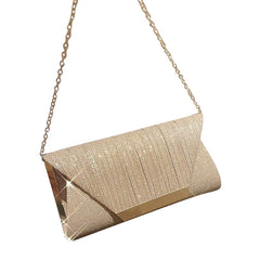Glitter Clutch Purse for Women Party Wedding Evening Bag with Chain