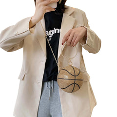 Women's Diamond Chain Bag Basketball/Soccer Cross-body Bags