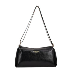 Women's Leather Shoulder Bag Wide Strap Tote Crossbody Bag