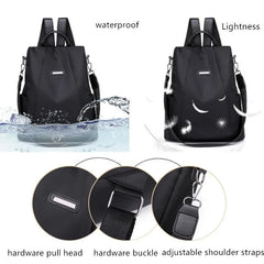Women's Anti-theft Travel Backpack Casual Nylon Shoulder Bag