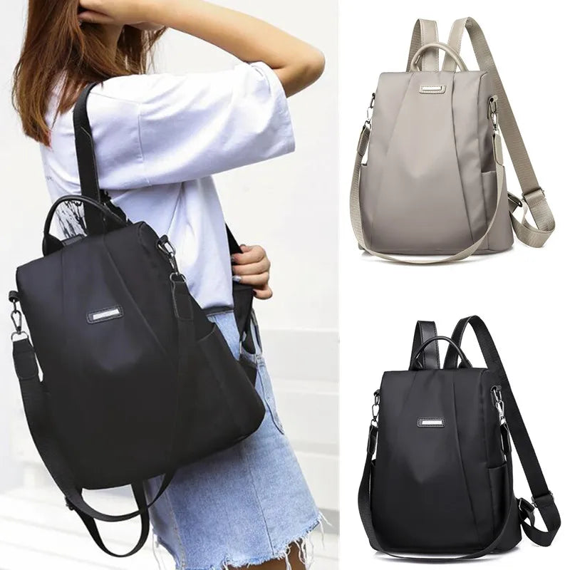 Women's Anti-theft Travel Backpack Casual Nylon Shoulder Bag