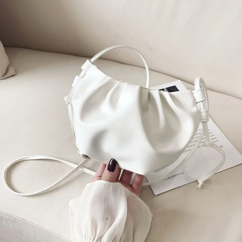 Western Style Women's Shoulder Bag Mini Cloud Bag