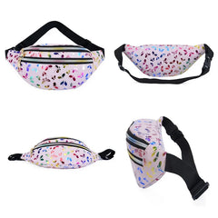 Women's Printed Waist Bag Fanny Pack Colorful Girls Bum Bag