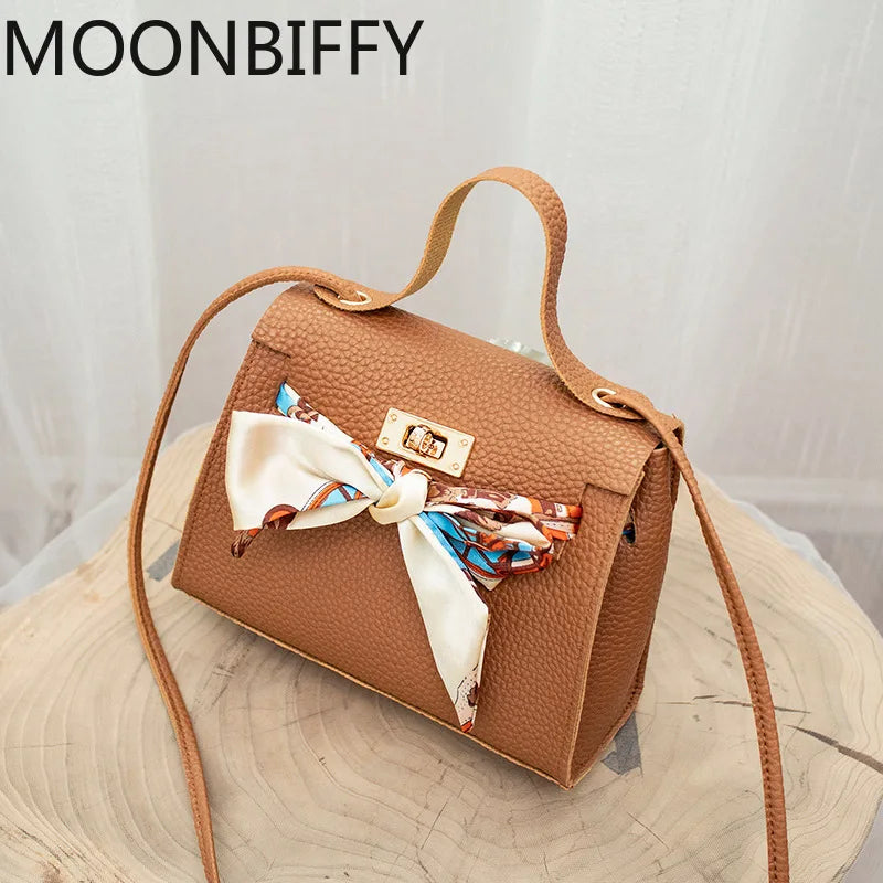 Bow-Knot Shoulder Bag Wallets for Women PU Leather