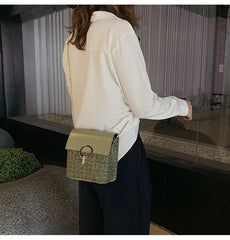 Women's Rattan Woven Straw Bag Shoulder Crossbody Vintage Ladies Beach Handbag