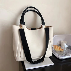 Women's Large Canvas Shoulder Bag Crossbody Tote Handbag