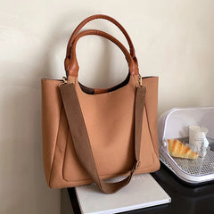 Women's Large Canvas Shoulder Bag Crossbody Tote Handbag