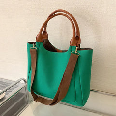 Women's Large Canvas Shoulder Bag Crossbody Tote Handbag