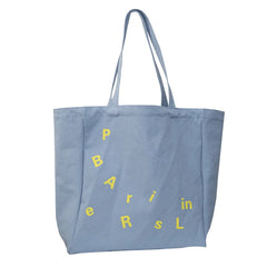 Women's Reusable Shopper Bag Letter Print Large Capacity Cotton Canvas Tote