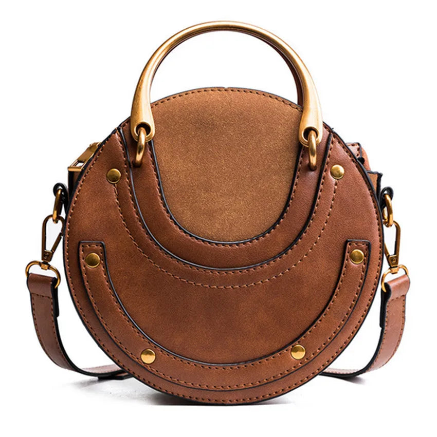 Women's Rivet Shoulder Bag Portable Bag